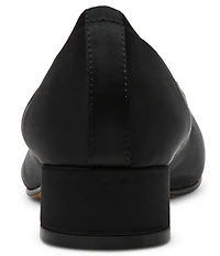 Steve Madden Cyra Satin Split Toe Ballet Pumps