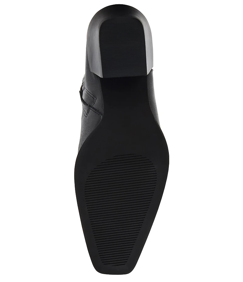 Steve Madden Daney Leather Block Heel Ankle Booties