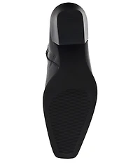 Steve Madden Daney Leather Block Heel Ankle Booties