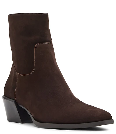 Steve Madden Daney Suede Block Heel Ankle Booties