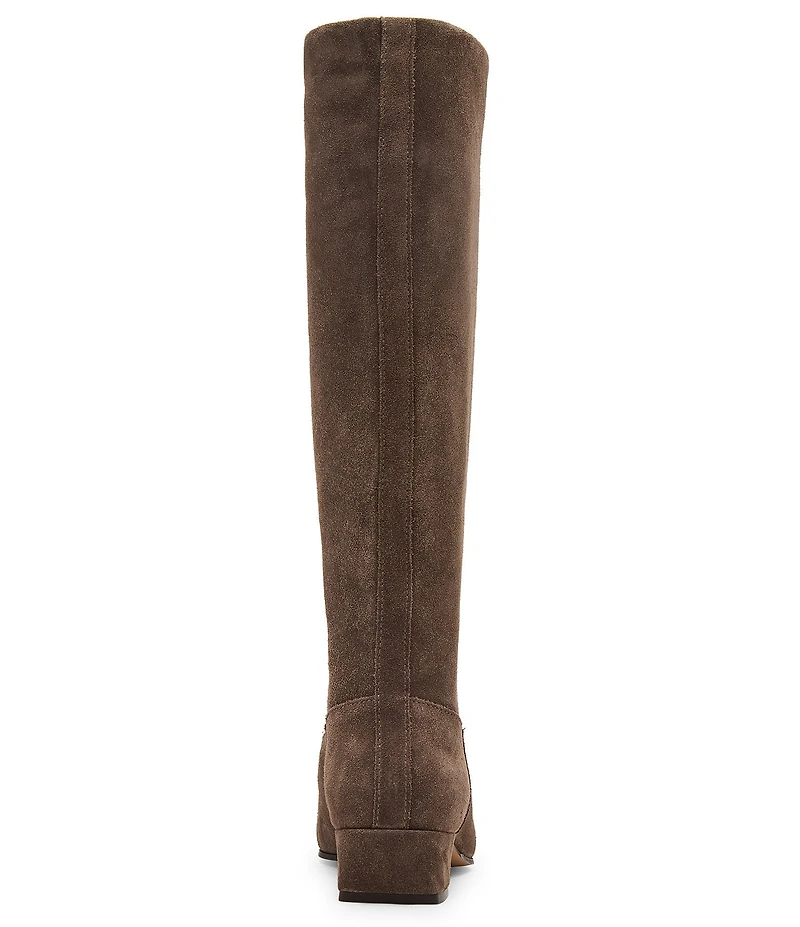 Steve Madden Dantelle Suede Block Heel Tall Boots