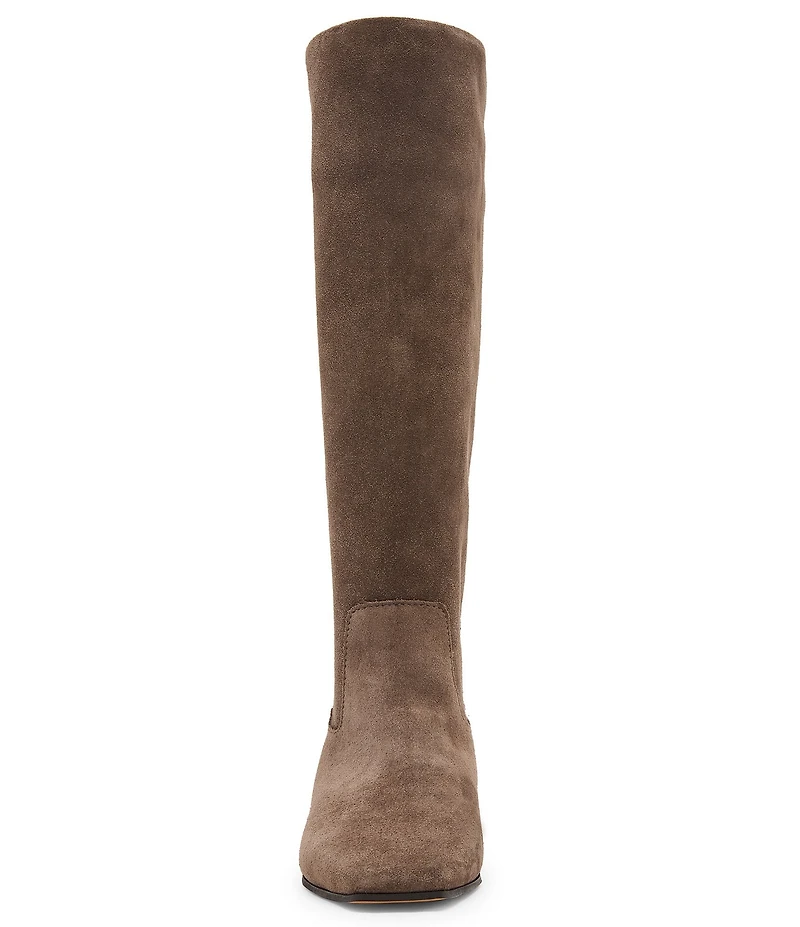 Steve Madden Dantelle Suede Block Heel Tall Boots
