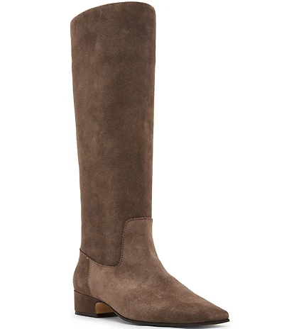 Steve Madden Dantelle Suede Block Heel Tall Boots