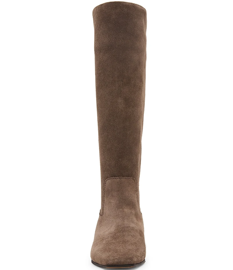 Steve Madden Dantelle Suede Block Heel Tall Boots