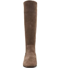 Steve Madden Dantelle Suede Block Heel Tall Boots