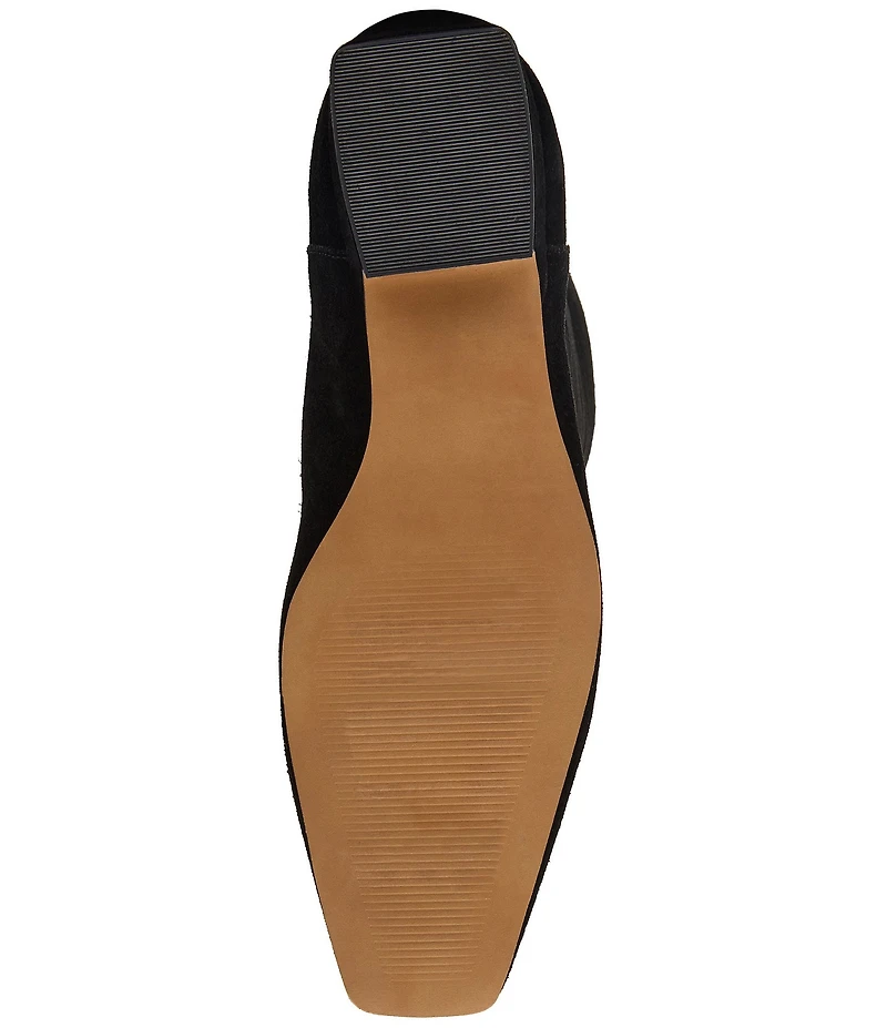 Steve Madden Dantelle Suede Block Heel Tall Boots