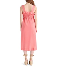 Steve Madden Daria Square Neck Sleeveless Midi Dress