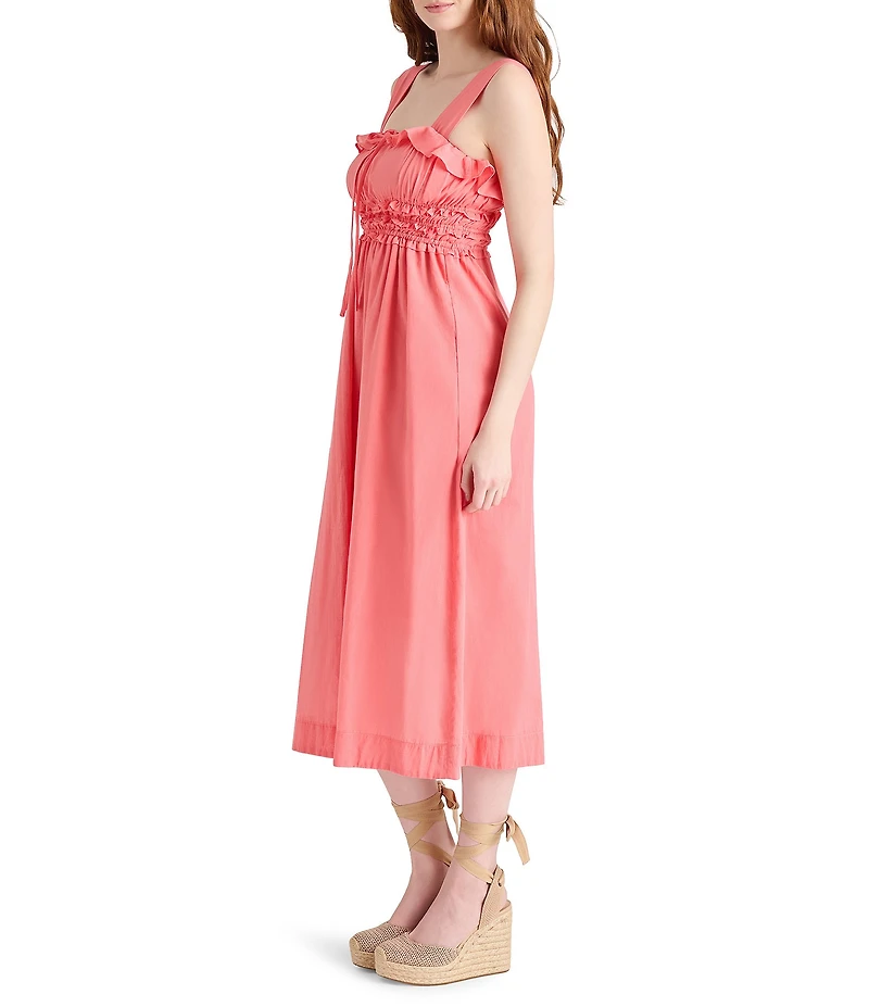 Steve Madden Daria Square Neck Sleeveless Midi Dress