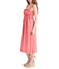 Steve Madden Daria Square Neck Sleeveless Midi Dress