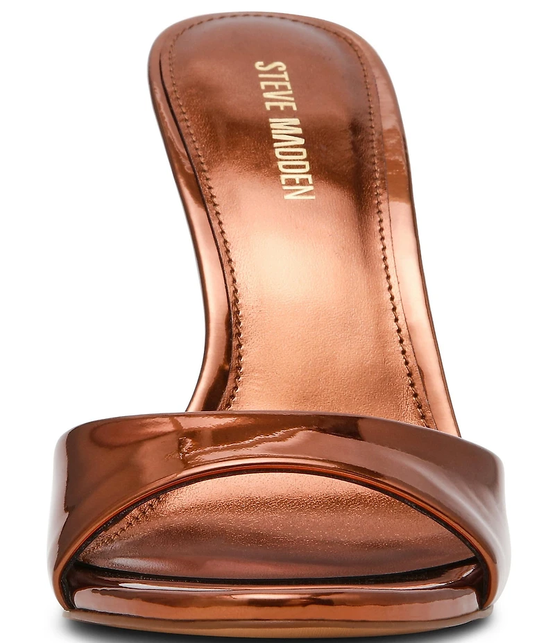 Steve Madden Davina Metallic Stiletto Dress Slide Sandals