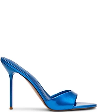 Steve Madden Davina Metallic Stiletto Dress Slide Sandals