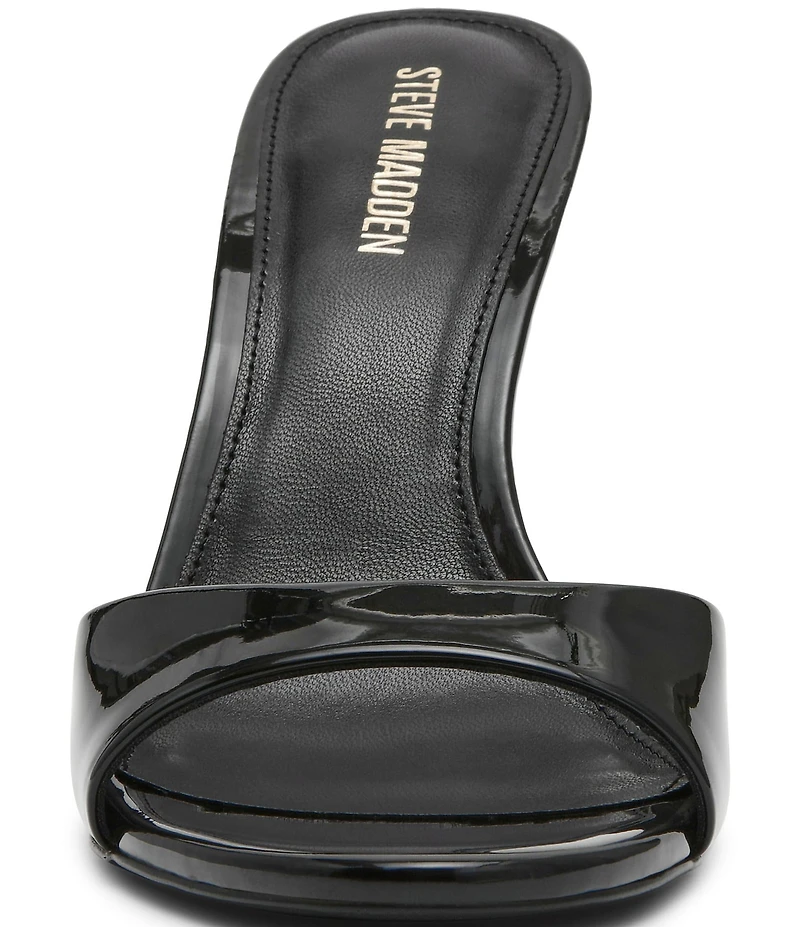 Steve Madden Davina Patent Stiletto Dress Slide Sandals