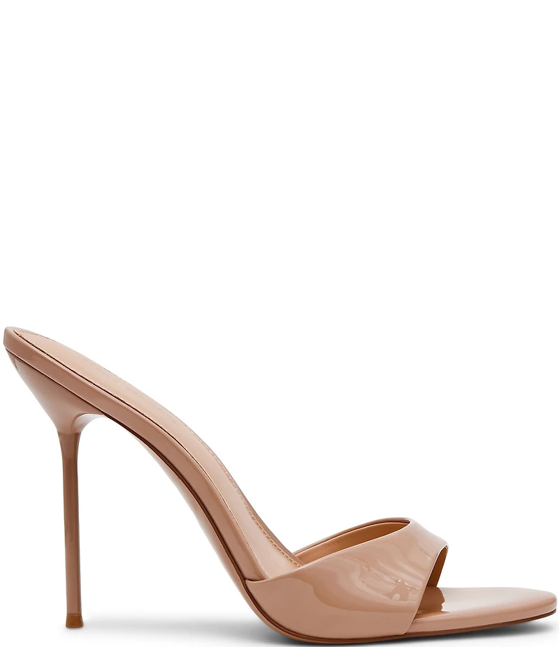 Steve Madden Davina Patent Stiletto Dress Slide Sandals