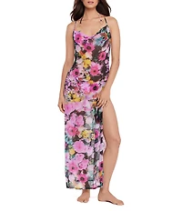 Steve Madden Dazey Fields Mesh Maxi Dress Swim Cover-Up