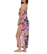 Steve Madden Dazey Fields Mesh Maxi Dress Swim Cover-Up