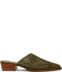 Steve Madden Dessa Perforated Suede Block Heel Mules
