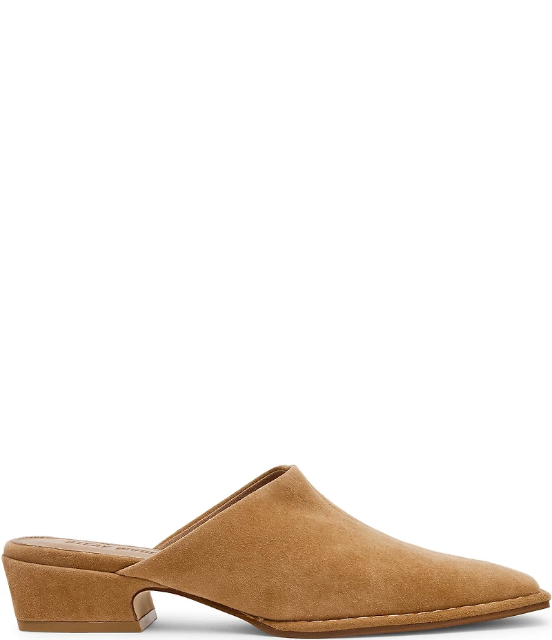 Steve Madden Dessa Suede Block Heel Mules