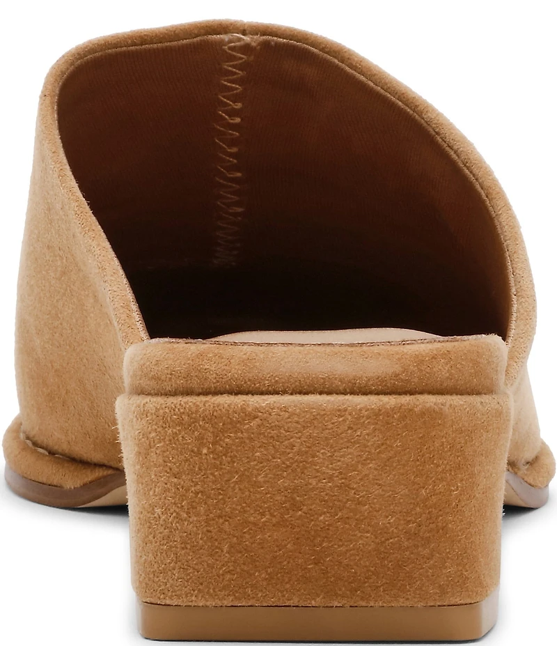 Steve Madden Dessa Suede Block Heel Mules