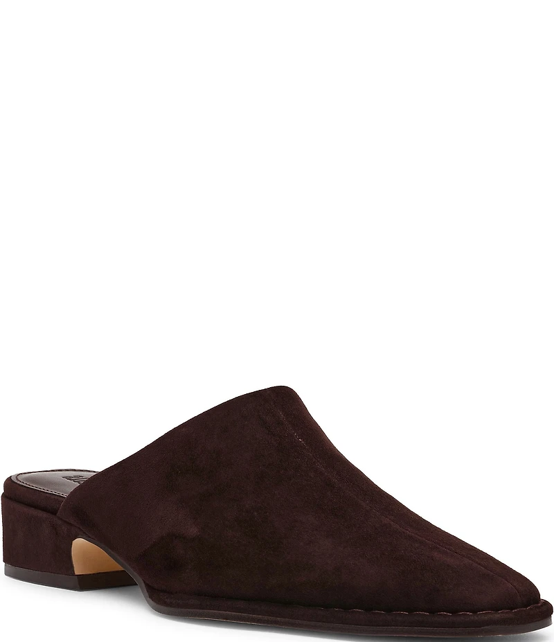 Steve Madden Dessa Suede Block Heel Mules