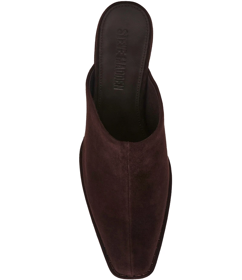 Steve Madden Dessa Suede Block Heel Mules