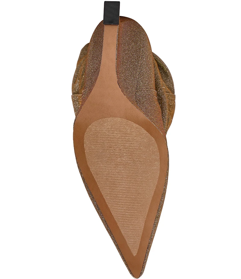 Steve Madden Distortion Glitter Scrunched Knee High Wedge Boots