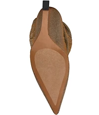 Steve Madden Distortion Glitter Scrunched Knee High Wedge Boots