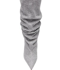 Steve Madden Distortion Scrunched Knee High Wedge Boots