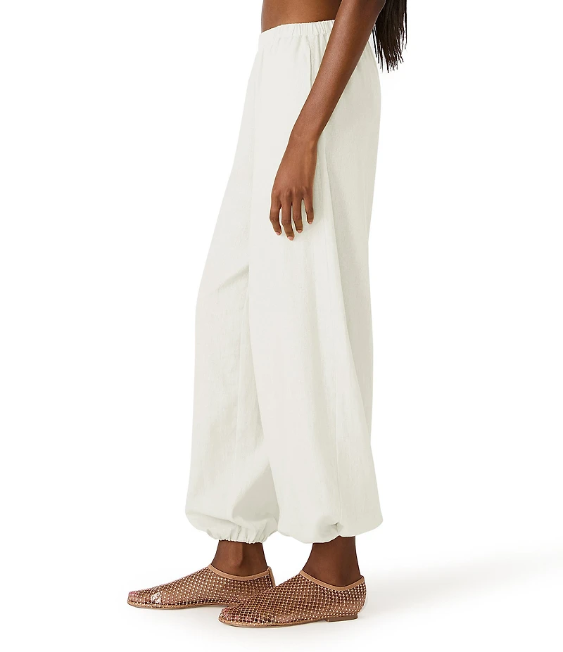 Steve Madden Divinia High-Rise Pull-On Linen Balloon Pants