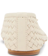 Steve Madden Divy Woven Leather Bow Detail Ballet Flats