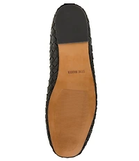 Steve Madden Divy Woven Leather Bow Detail Ballet Flats