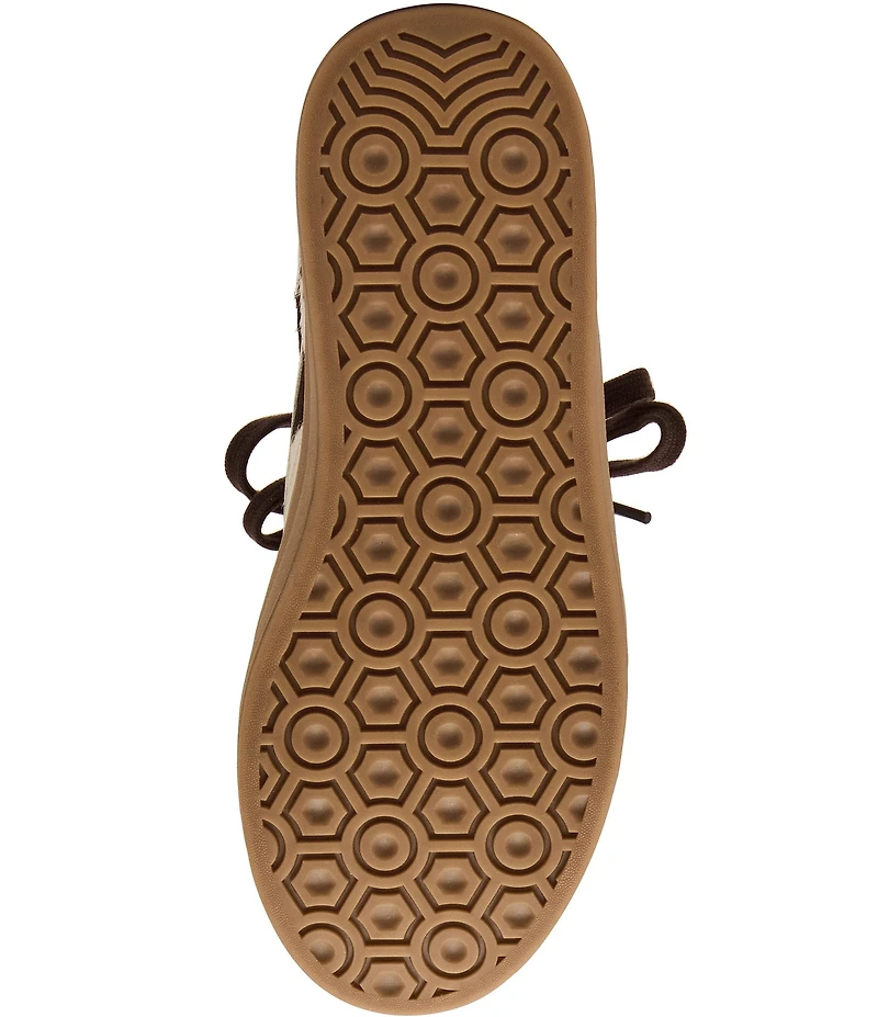 Steve Madden Dodge Cow Print Haircalf Gum Sole Platform Sneakers