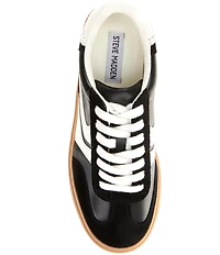 Steve Madden Dodge Suede and Leather Low-Top Gum Sole Platform Sneakers