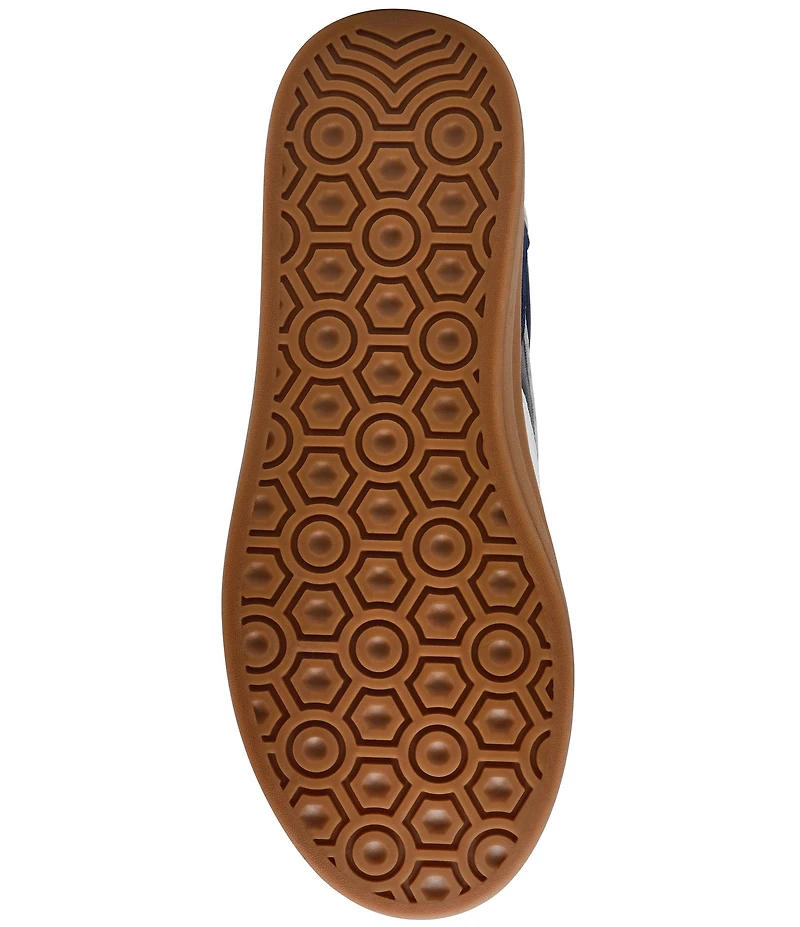 Steve Madden Dodge Suede and Leather Low-Top Gum Sole Platform Sneakers