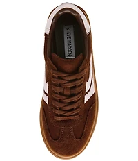 Steve Madden Dodge Suede Low Top Gum Sole Platform Sneakers