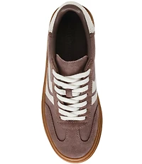 Steve Madden Dodge Suede Low Top Gum Sole Platform Sneakers
