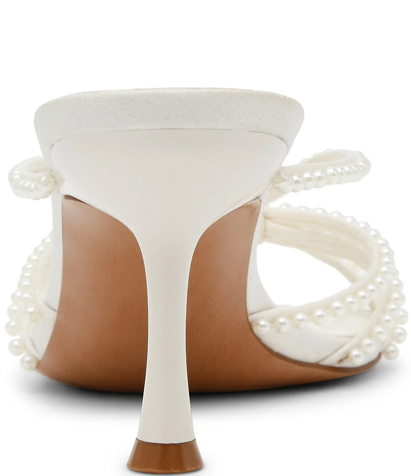 Steve Madden Edna Pearl Embellished Strappy Dress Slide Sandals