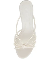 Steve Madden Edna Pearl Embellished Strappy Dress Slide Sandals
