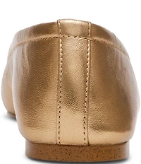 Steve Madden Eleve Nappa Leather Square Toe Ballet Flats