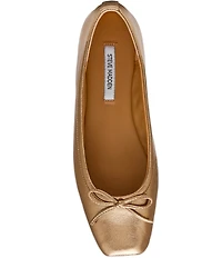 Steve Madden Eleve Nappa Leather Square Toe Ballet Flats