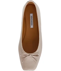 Steve Madden Eleve Nappa Leather Square Toe Ballet Flats