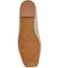 Steve Madden Eleve Nappa Leather Square Toe Ballet Flats
