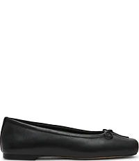 Steve Madden Eleve Nappa Leather Square Toe Ballet Flats