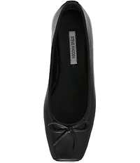 Steve Madden Eleve Nappa Leather Square Toe Ballet Flats