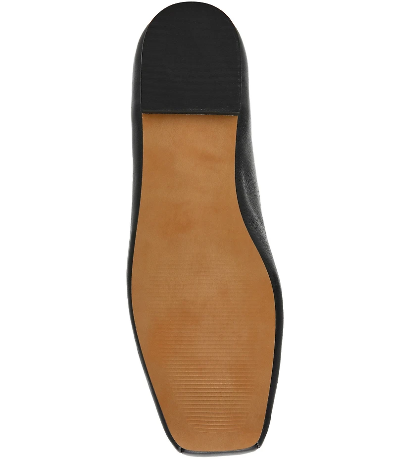 Steve Madden Eleve Nappa Leather Square Toe Ballet Flats
