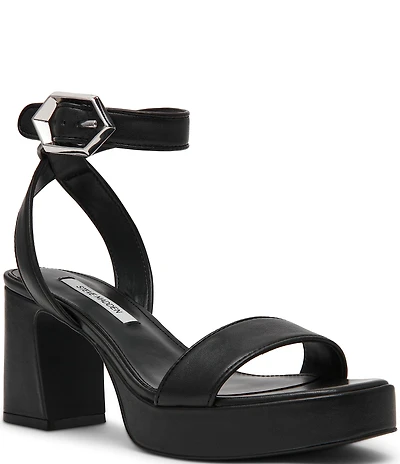 Steve Madden Elida Nappa Leather Platform Dress Sandals
