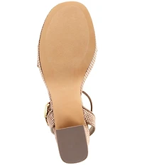 Steve Madden Elida Woven Raffia Platform Dress Sandals