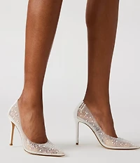 Steve Madden Evelyn-P Clear Pearl Stiletto Pumps