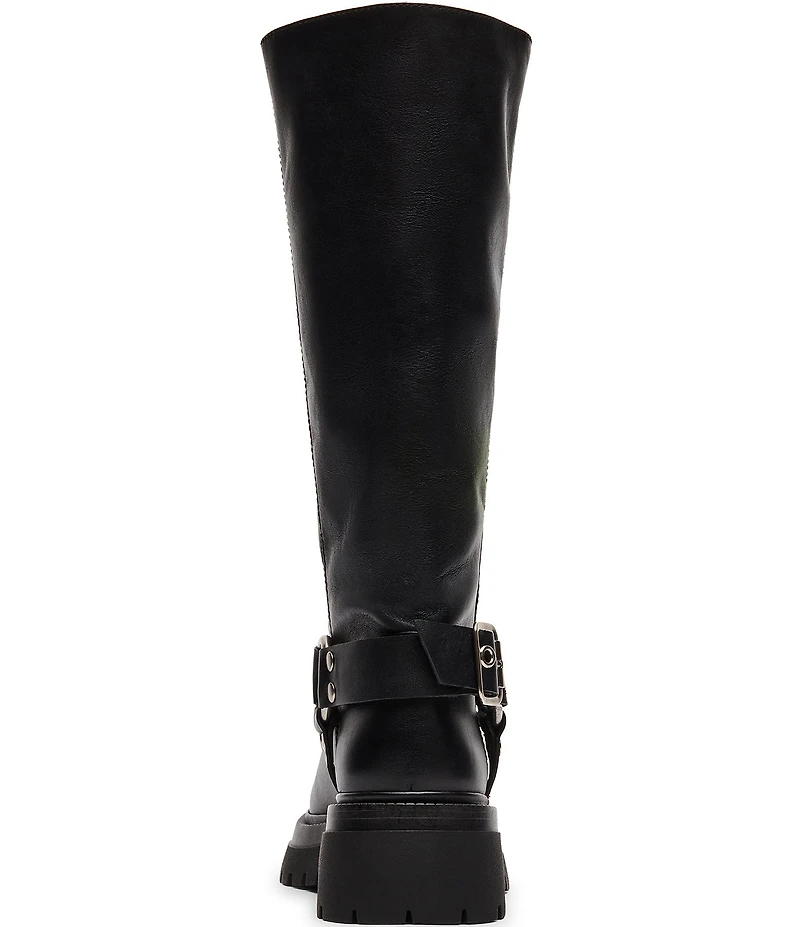 Steve Madden Everest Leather Tall Moto Engineer Boots