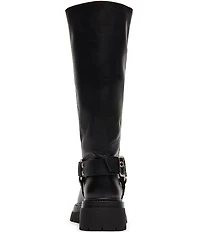 Steve Madden Everest Leather Tall Moto Engineer Boots