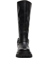 Steve Madden Everest Leather Tall Moto Engineer Boots